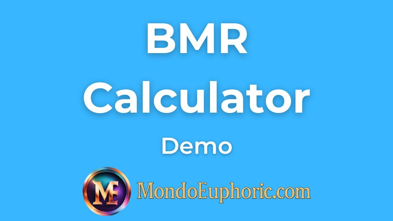 BMR Calculator - Demo Video - High Accuracy