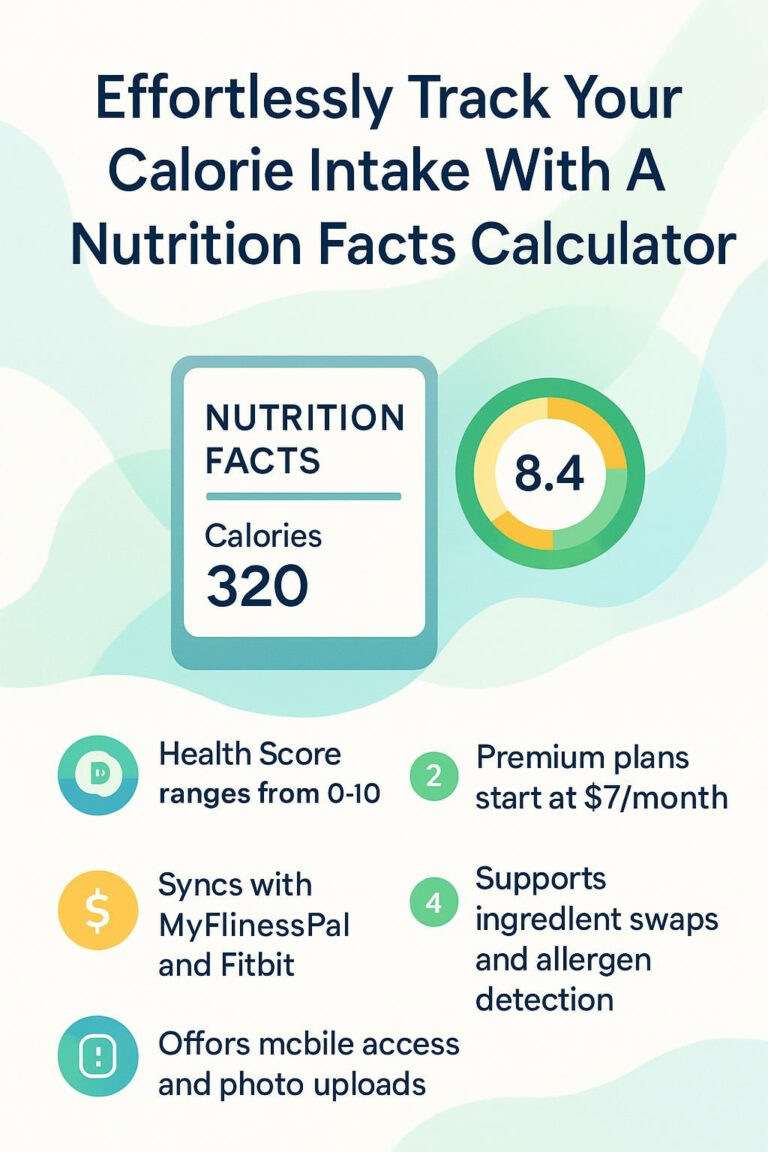 Effortlessly Track Your Calorie Intake With A Nutrition Facts Calculator