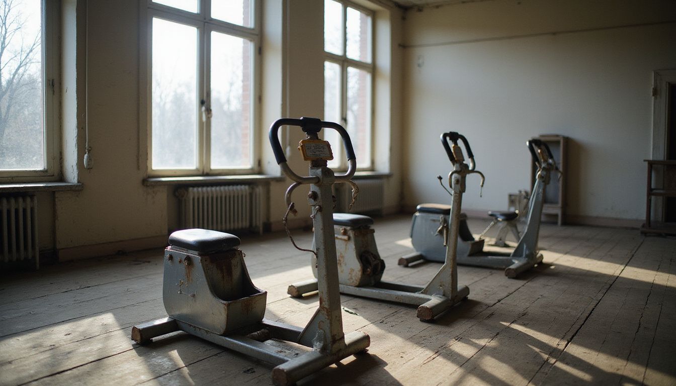 Quiet gym space that suggests patience and steady effort.